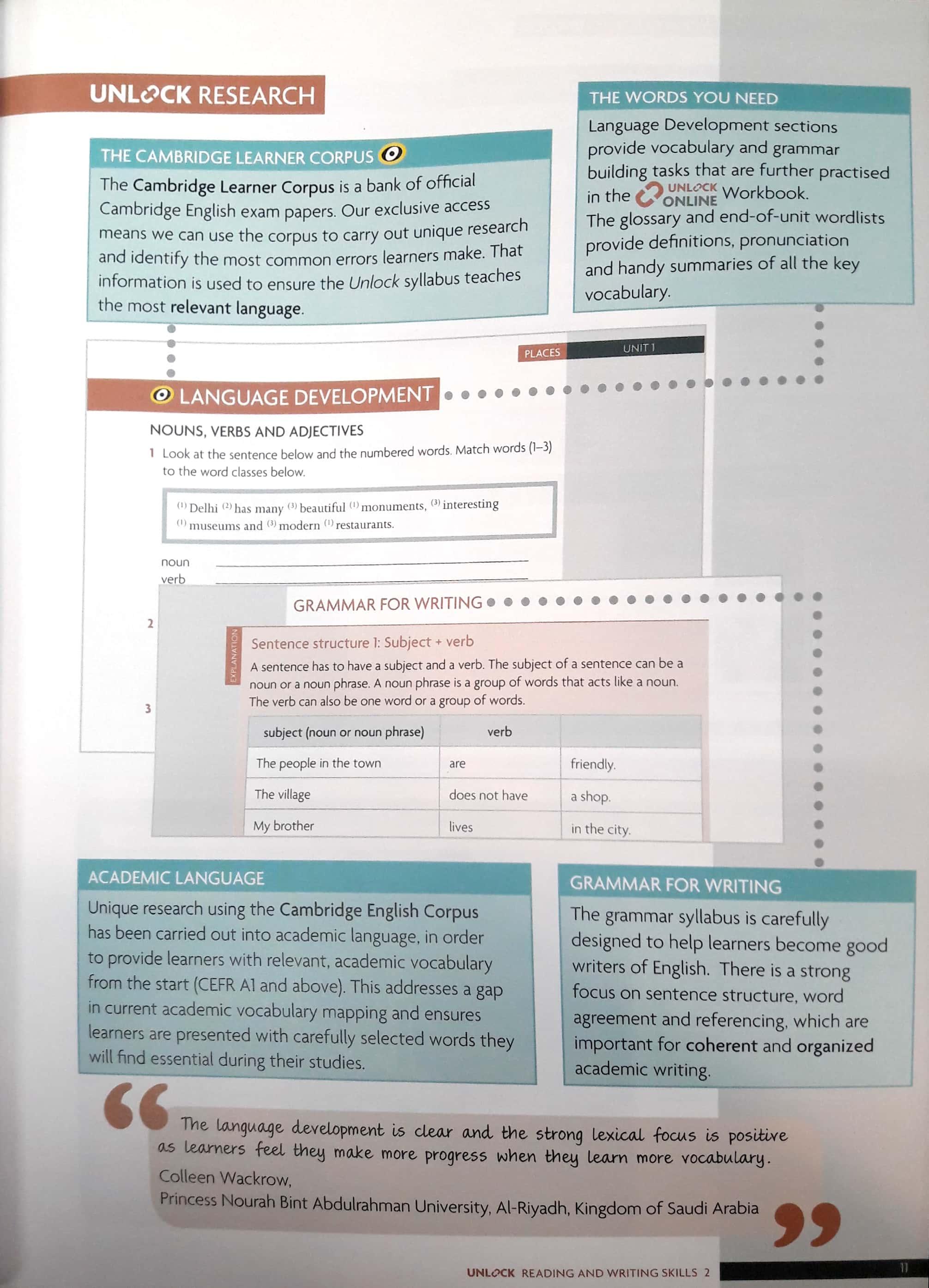 Unlock Level 2 Reading and Writing Skills Student