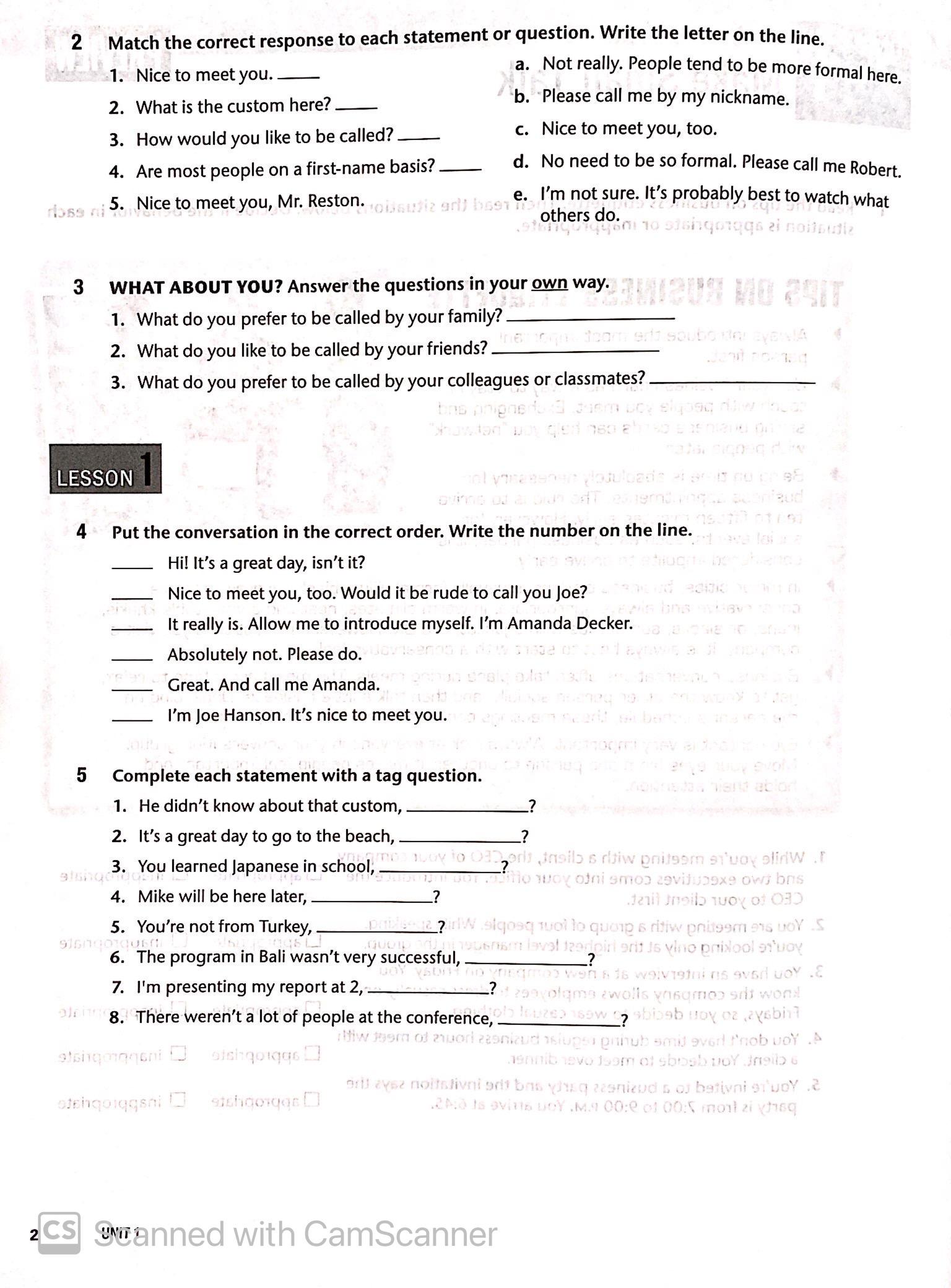 Top Notch 3 Workbook