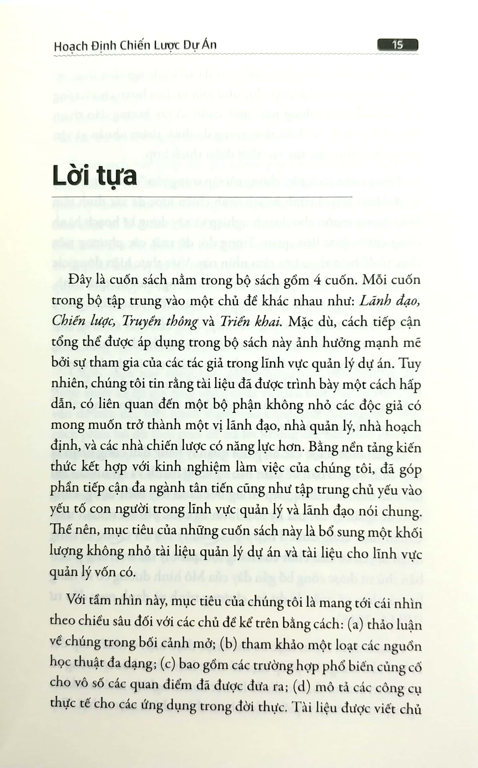 Hoạch Định Chiến Lược Dự Án