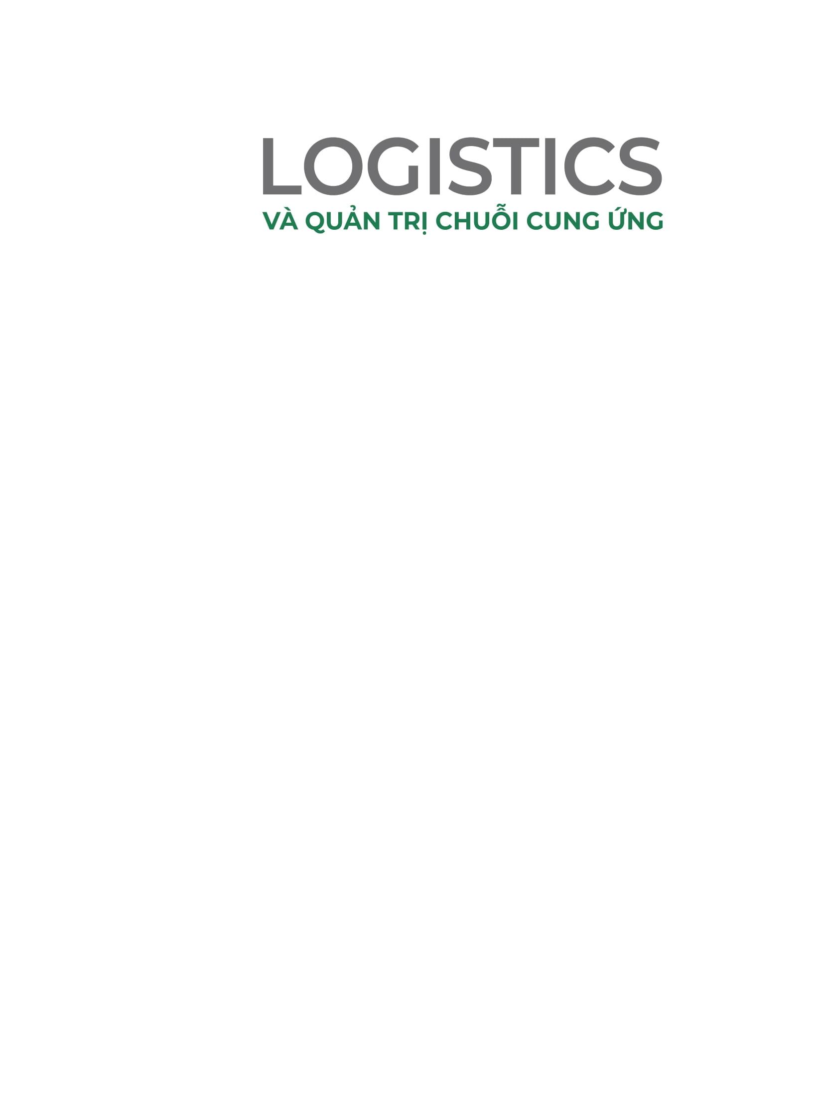 Logistics Và Quản Trị Chuỗi Cung Ứng