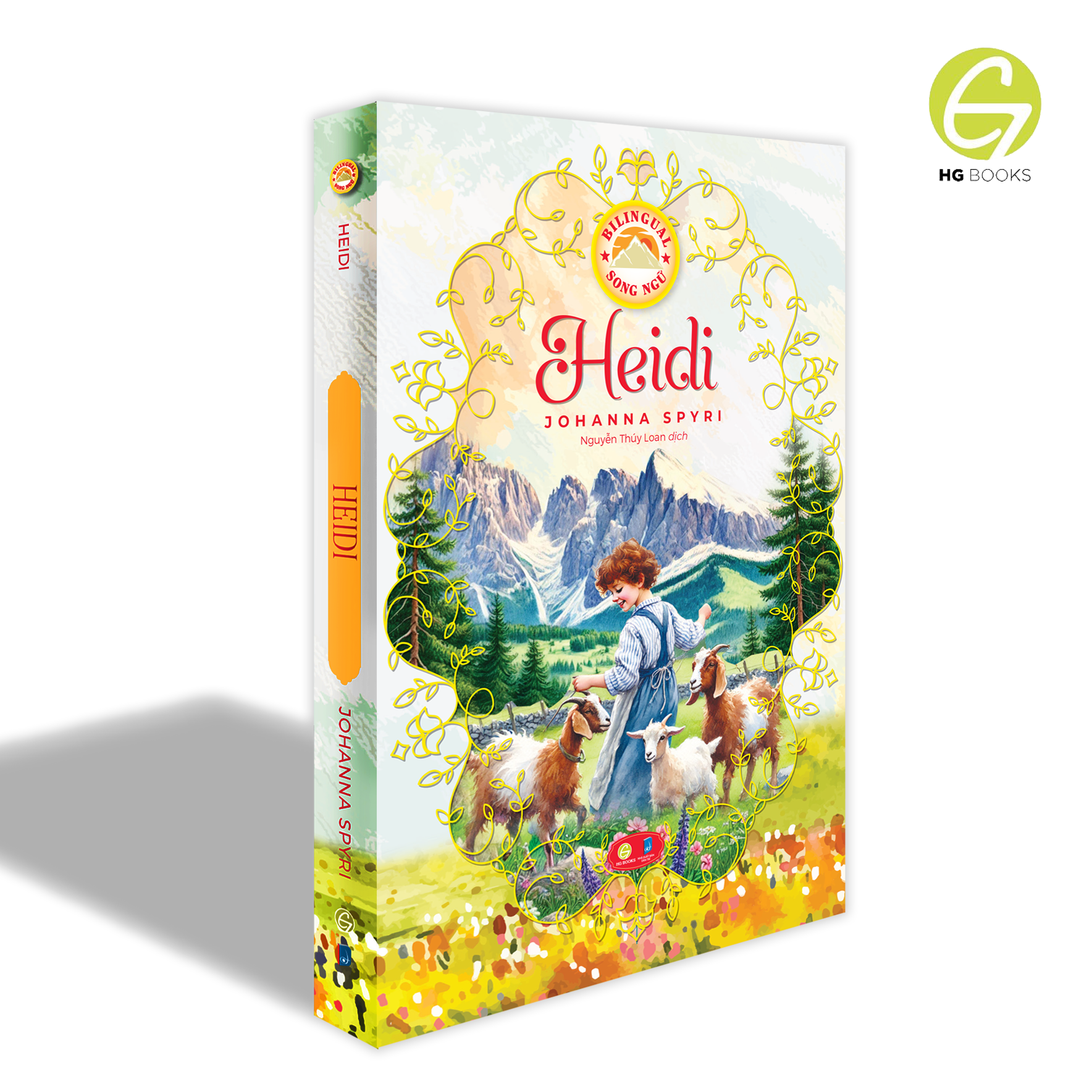 Sách Heidi - Sách song ngữ kinh điển, có note từ vựng tặng kèm file nghe - HG Books
