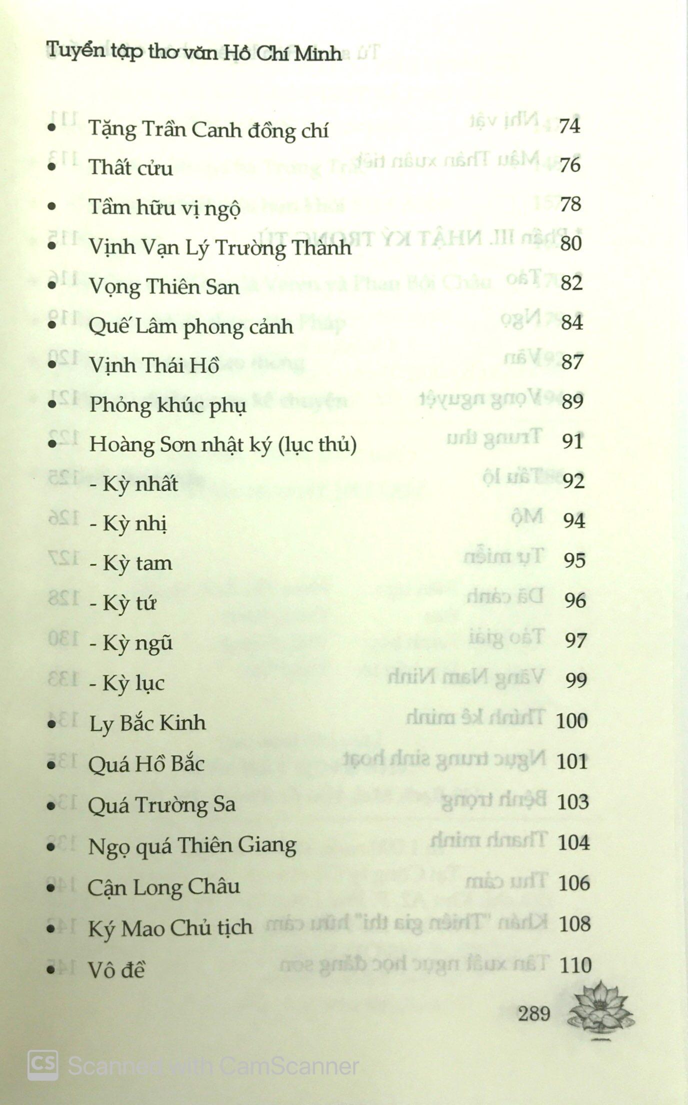 Tuyển Tập Thơ Văn Hồ Chí Minh