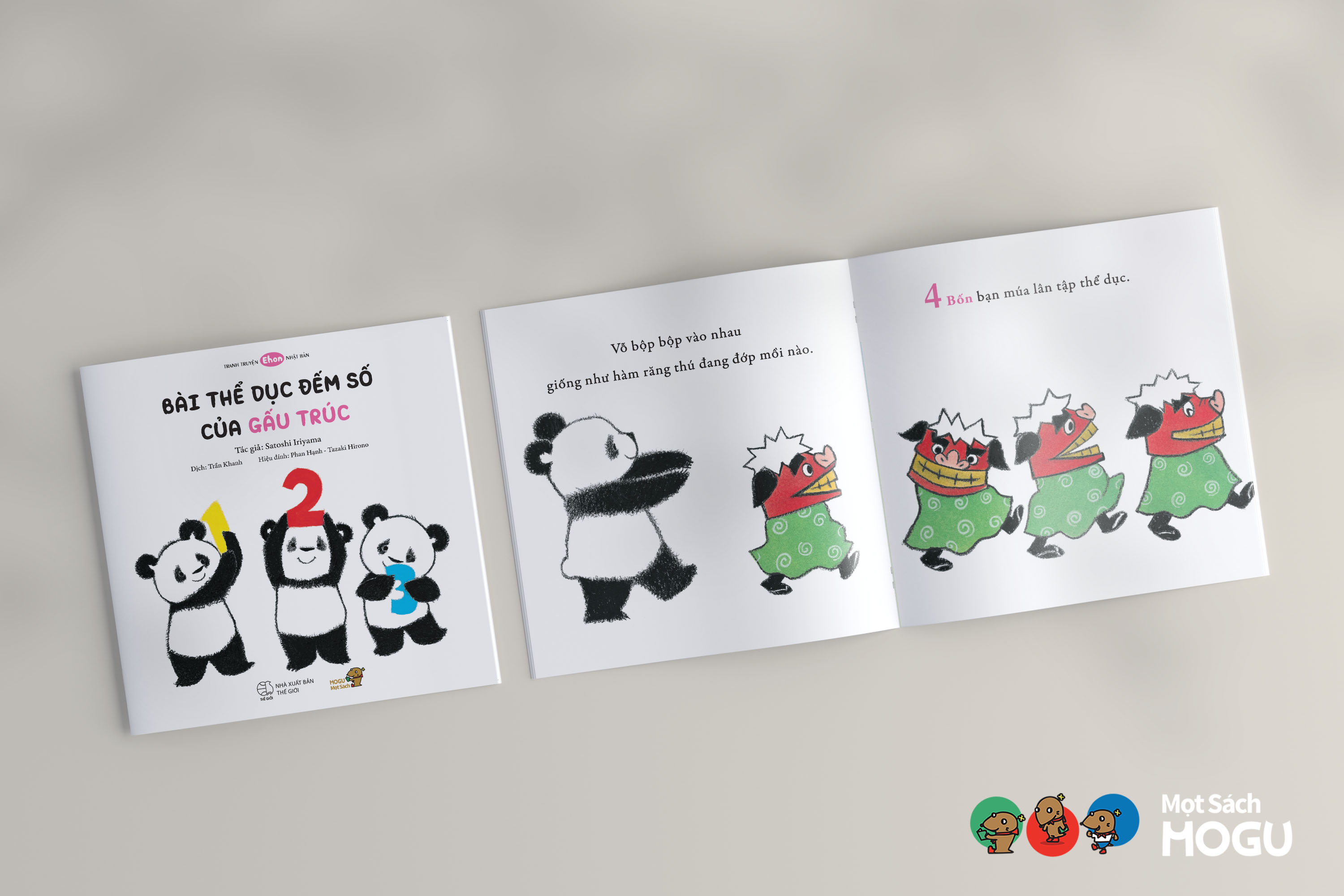 Truyện Ehon bé 1-2-3 tuổi - Bài thể dục đếm số của Gấu Trúc