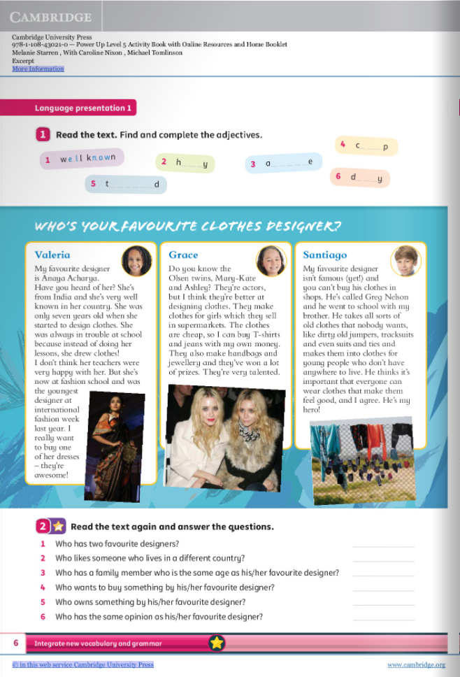 Power Up Level 5 Activity Book With Online Resources And Home Booklet