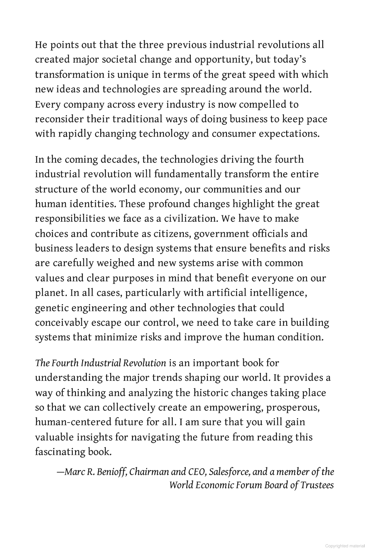 The Fourth Industrial Revolution