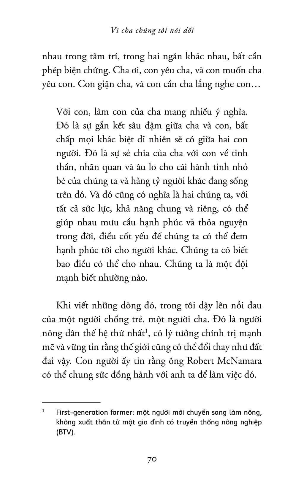 Sách - Vì Cha Chúng Tôi Nói Dối - Because Our Fathers Lied - Hồi Ức Về Sự Thật Và Gia Đình, Từ Cuộc Chiến Việt Nam Đến Tận Hôm Nay