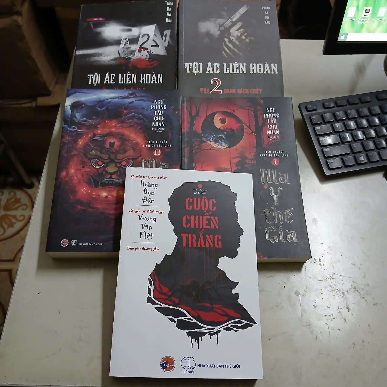 ComBo 3 tác phẩm Trinh thám, kinh dị tâm linh. Bộ Ma Y Thế Gia, Bộ Tội Ác Liên Hoàn, Cuộc Chiến Trắng