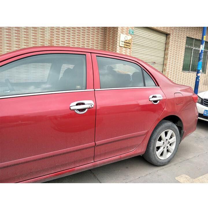 ỐP TAY NẮM CỬA dành cho xe VIOS 2018-2017-2016-2015-2014 MẠ CROM LOẠI DÀY