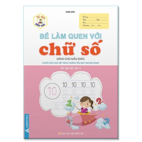 Sách - Tủ Sách Mầm Non - Bé Làm Quen Với Chữ Cái, Các Nét Cơ Bản, Chữ Số Dành Cho Bé Từ 4-6 Tuổi Bộ Cuốn - ABBOOKS