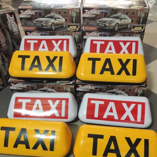 Mào TAXI hút nam châm có đèn LED gắn nóc ô tô cao cấp chạy nguồn 12v