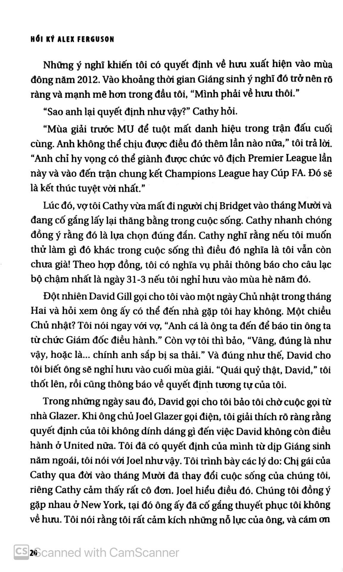Hồi Ký Alex Ferguson (Tái Bản)