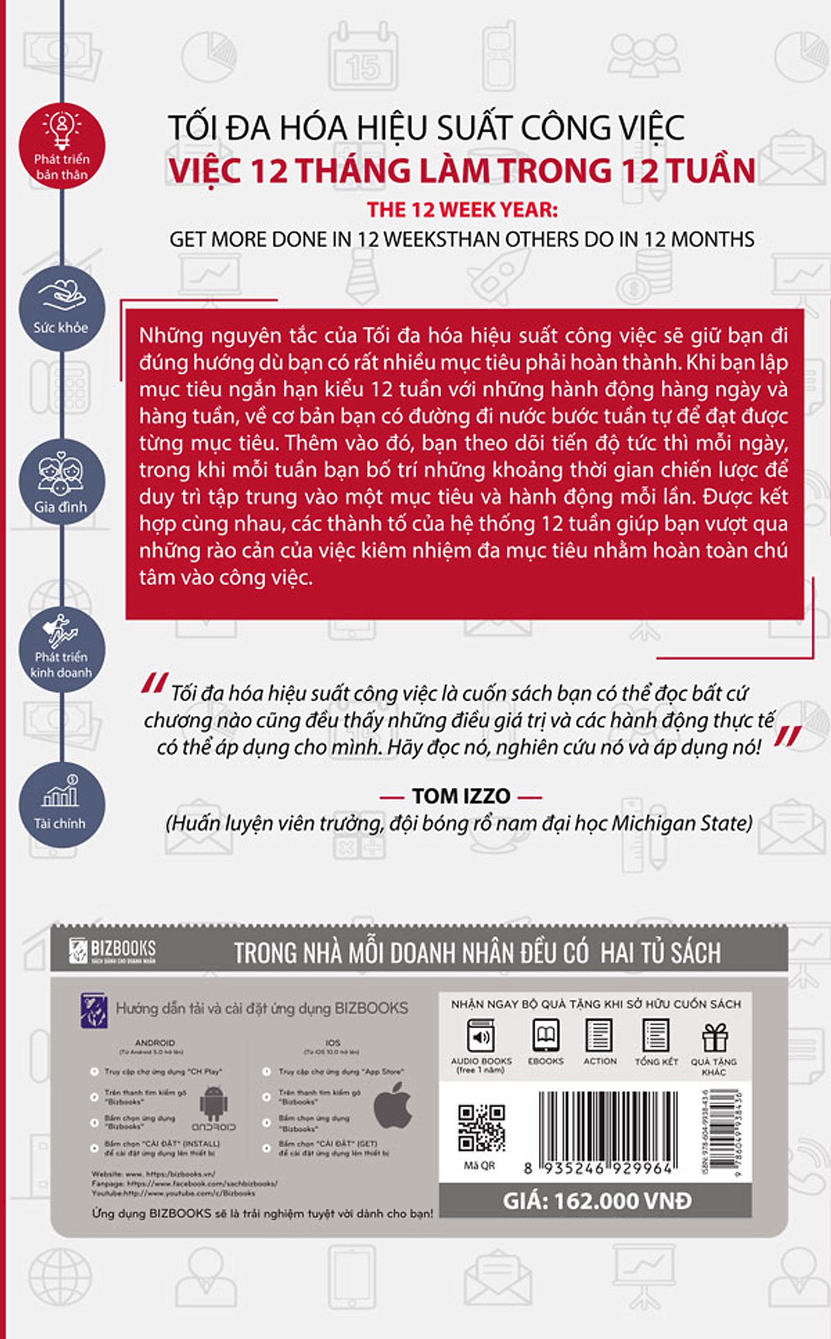 BIZBOOKS - Tối Đa Hóa Hiệu Suất Công Việc – Việc 12 Tháng Làm Trong 12 Tuần - MinhAnBooks
