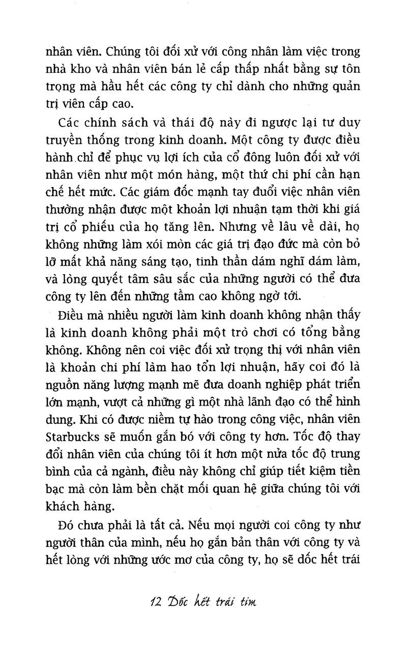 Dốc Hết Trái Tim - Cách Starbucks Xây Dựng Công Ty Bằng Từng Tách Cà Phê (Tái Bản 2018)