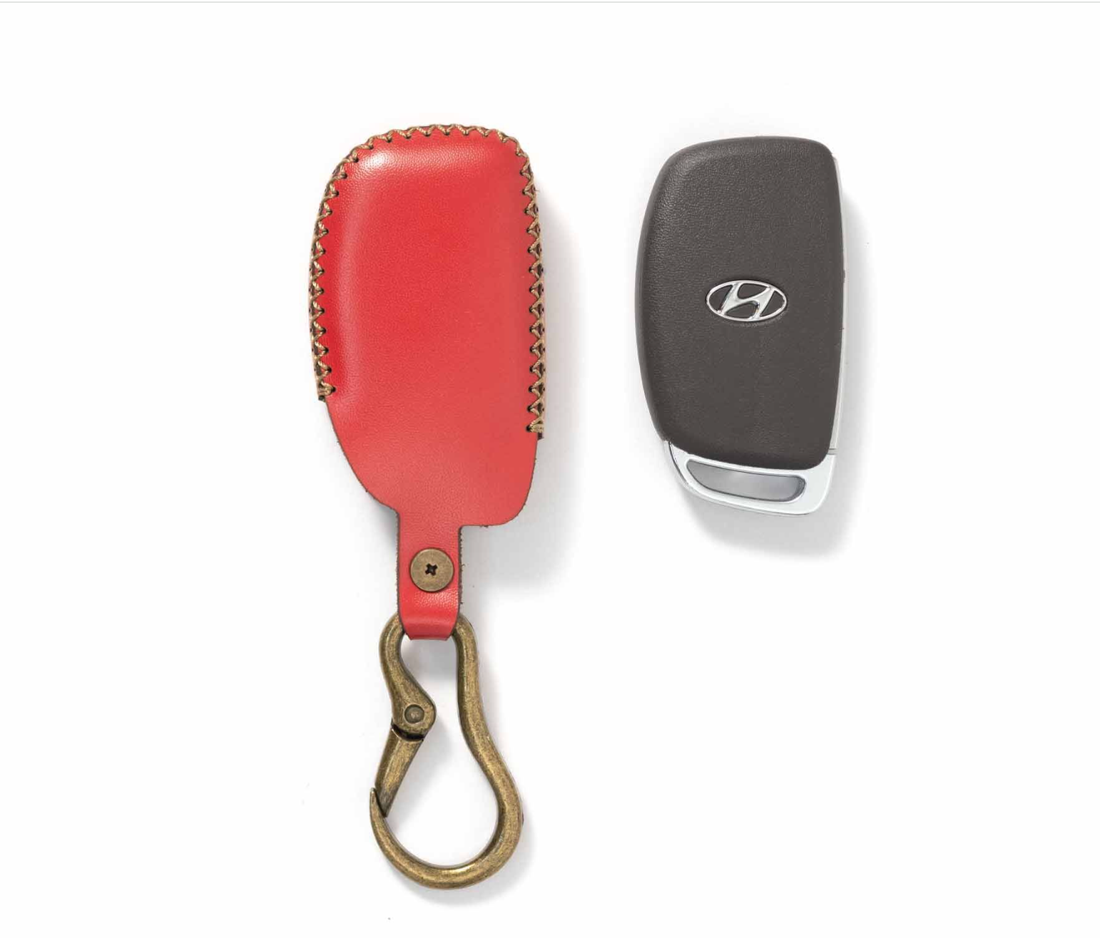 Bao da chìa khóa Hyundai Stargazer X 2024 , chính hãng Khacten.com , chât liệu da bò, may tay thủ công
