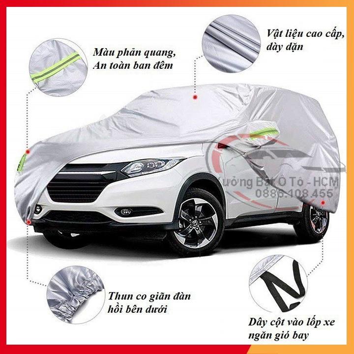 Bạt Phủ Ô Tô Vải Dù Oxford, Tráng Nhôm Cao Cấp, Áo Trùm Bảo Vệ Xe TOYOTA INNOVA,