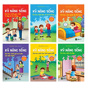 Combo 6 Cuốn Kỹ Năng Sống (Giáo Dục Kỹ Năng Sống Cho Học Sinh Tiểu Học)