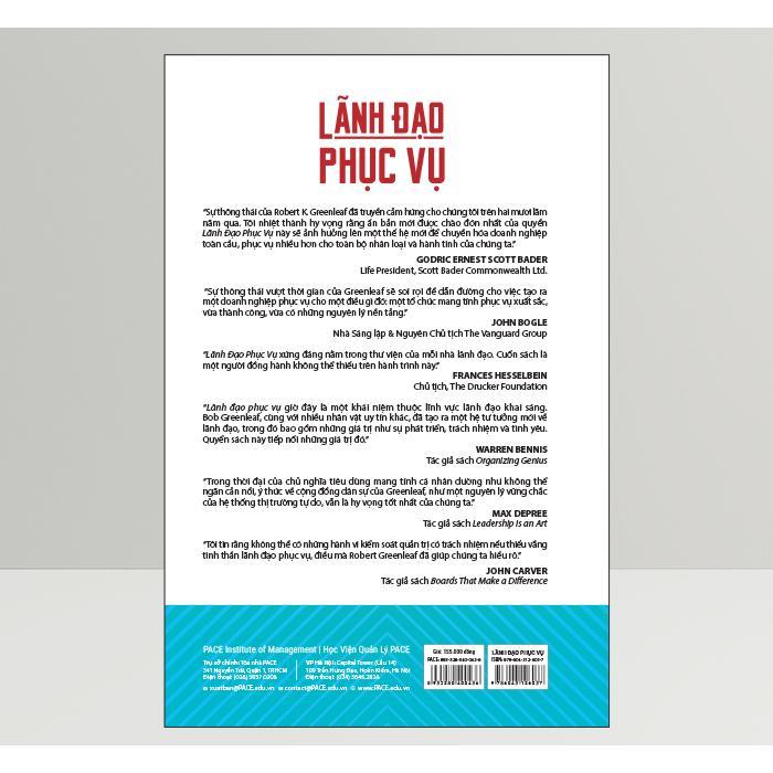 Sách - Lãnh Đạo Phục Vụ - Robert Greenleaf - Pace Books