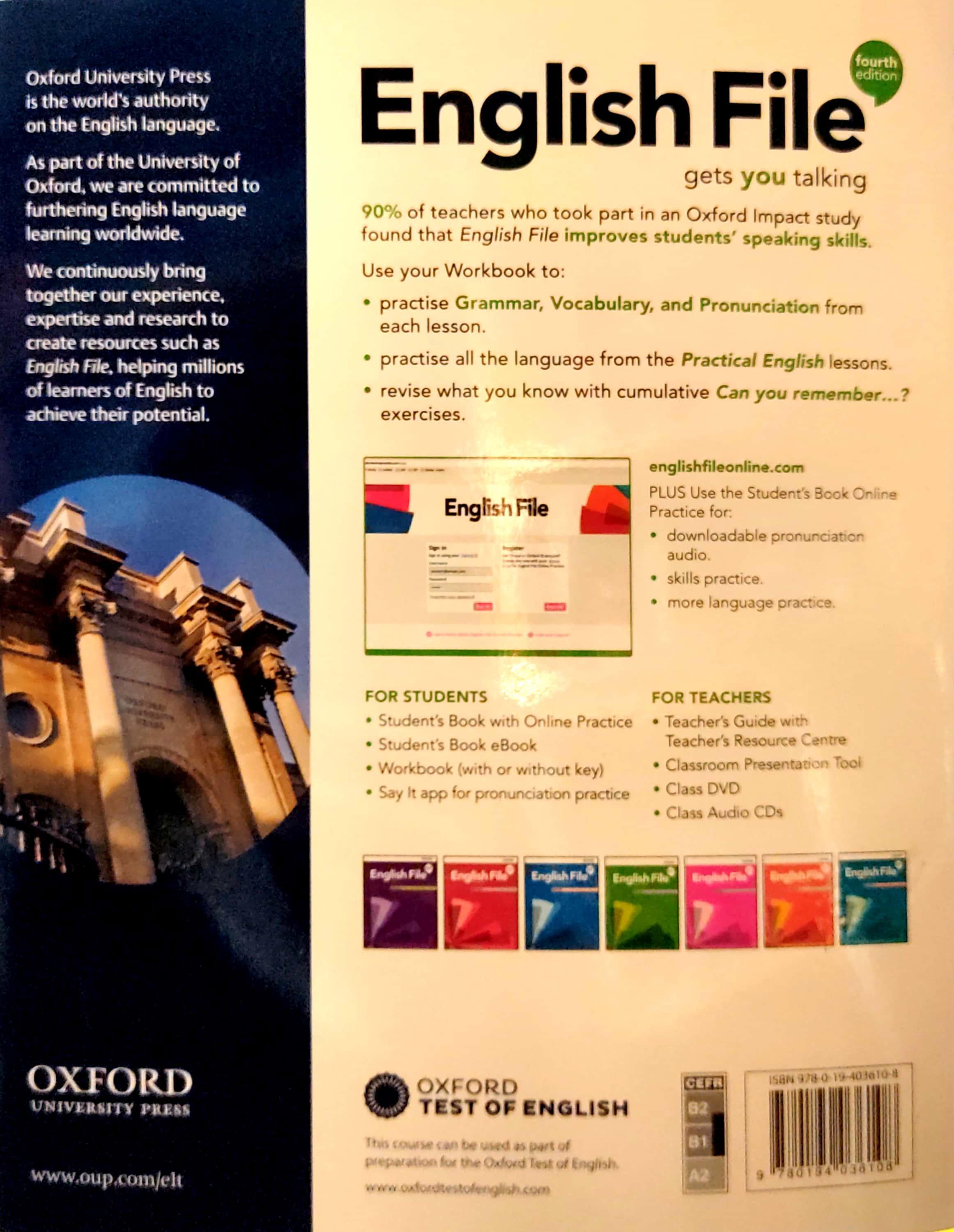 English File 4th Edition: Intermediate: Workbook With Key