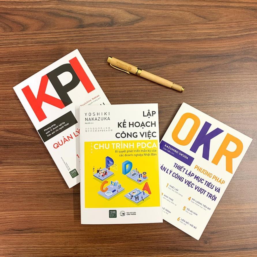 Combo 3 cuốn OKR + KPI + Lập Kế Hoạch Công Việc Theo Chu Trình PDCA - Bản Quyền