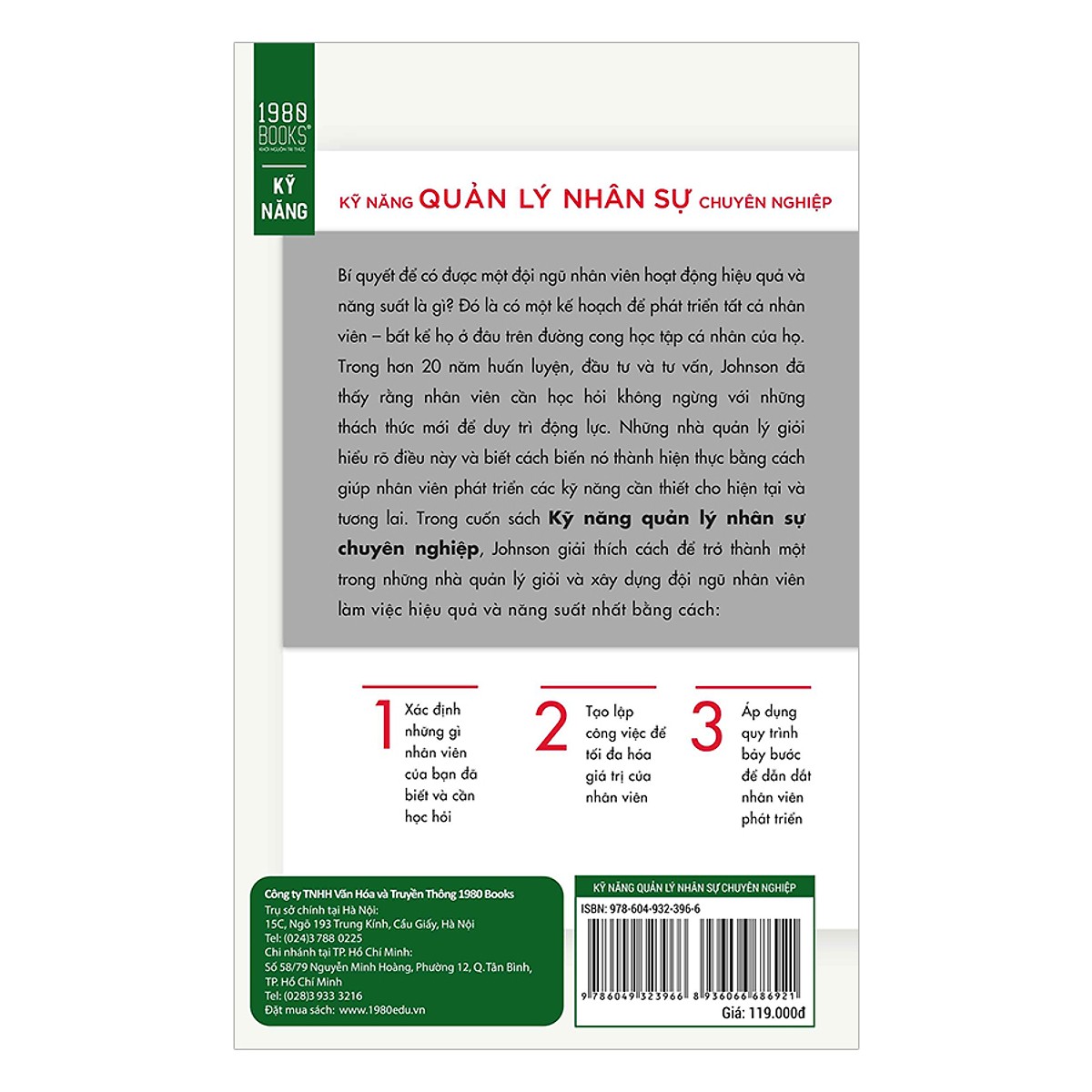 Cuốn Bí Kíp Cực Hay Dành Cho Nhà Quản Trị Xây Dựng Được Một Đội Ngũ Nhân Viên Hoạt Động Hiệu Quả Và Năng Suất: Kỹ Năng Quản Lý Nhân Sự Chuyên Nghiệp; Tặng Kèm Bookmark Sáng Tạo