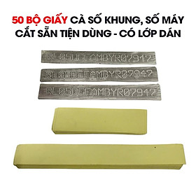 Dụng Cụ Cà Số Khung Số Máy | Chuyên Dùng Cà Số Cho Ôtô Xe Máy | Tặng Kèm Giấy Cà Số Chuyên Dụng
