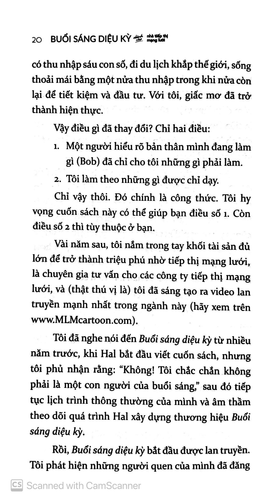 Buổi Sáng Diệu Kỳ Dành Cho Nhà Tiếp Thị Mạng Lưới