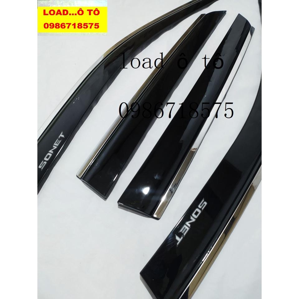 Vè Che Mưa Xe KIA Sonet 2022-2023 Mẫu Vè Chỉ Inox Cao Cấp Chữ Sonet