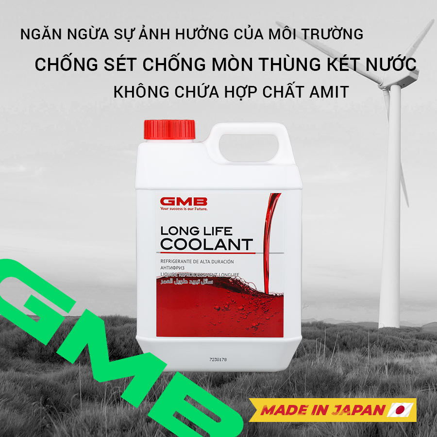 Nước Làm Mát Động Cơ Màu Đỏ GMB GLC-20-2.0-039 2L
