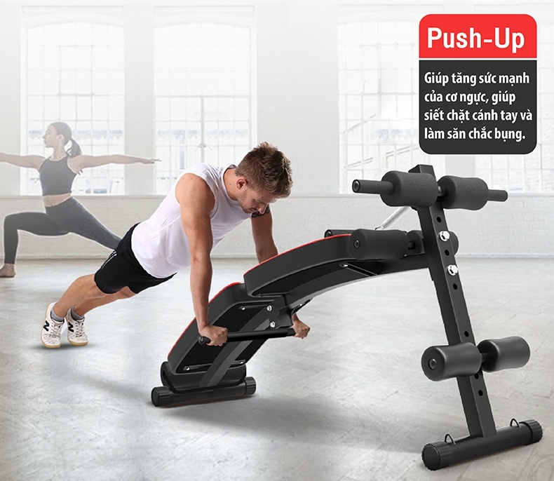 Ghế tập bụng cong muse, Ghế tập gym đa năng, Ghế Tập cơ Bụng, Máy tập bụng, Ghế tập lực , máy gập cơ bụng (hàng nhập khẩu)