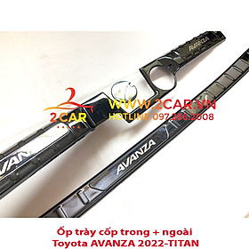Ốp chống trầy cốp trong, ngoài xe TOYOTA AVANZA 2022 2023 chất liệu TITAN cao cấp, chống sước cốp AVANZA