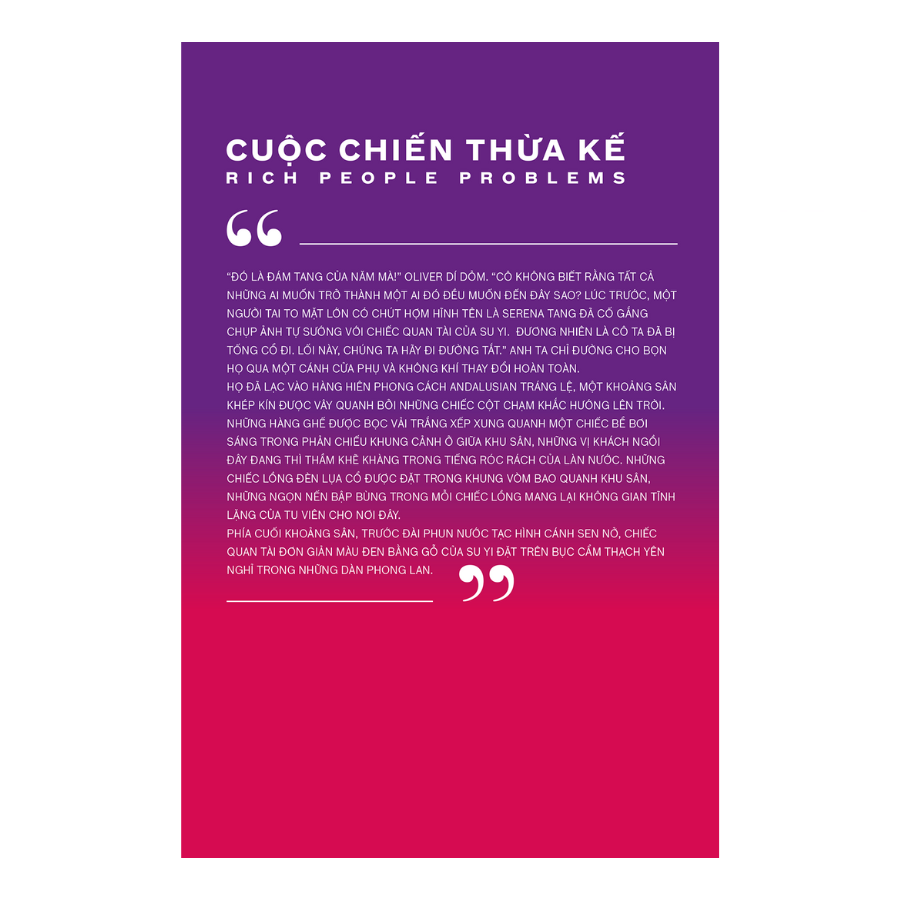 Giới Siêu Giàu Châu Á 3 - Cuộc Chiến Thừa Kế (Rich People Problems)