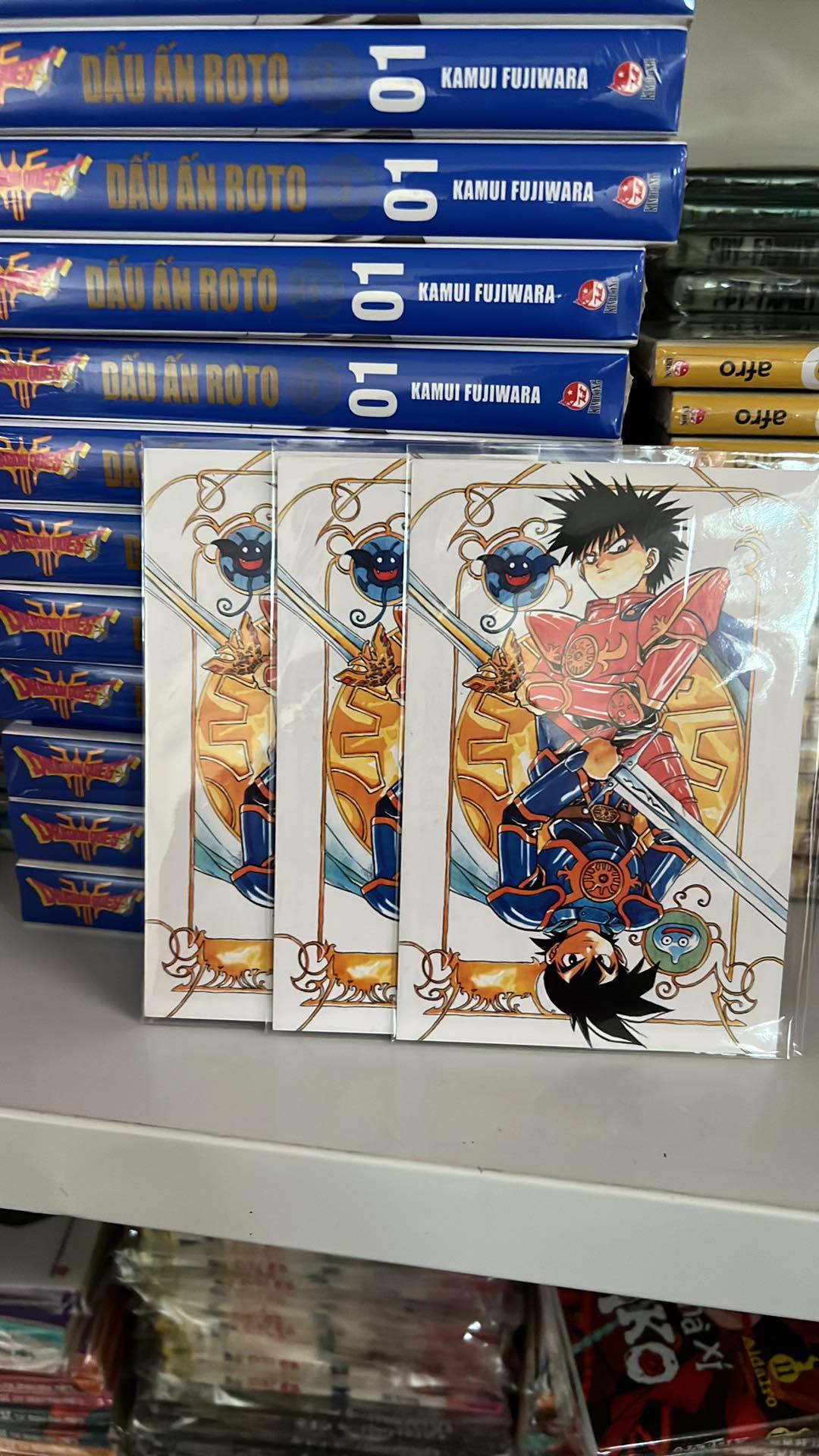 Truyện - Dragon Quest - Dấu Ấn Roto - Perfect Edition - Trọn Bộ 15 Tập Tăng kèm 3 card 3 màu - Kamui Fujiwara & Chiaki Kawamata - NXB Kim Đồng