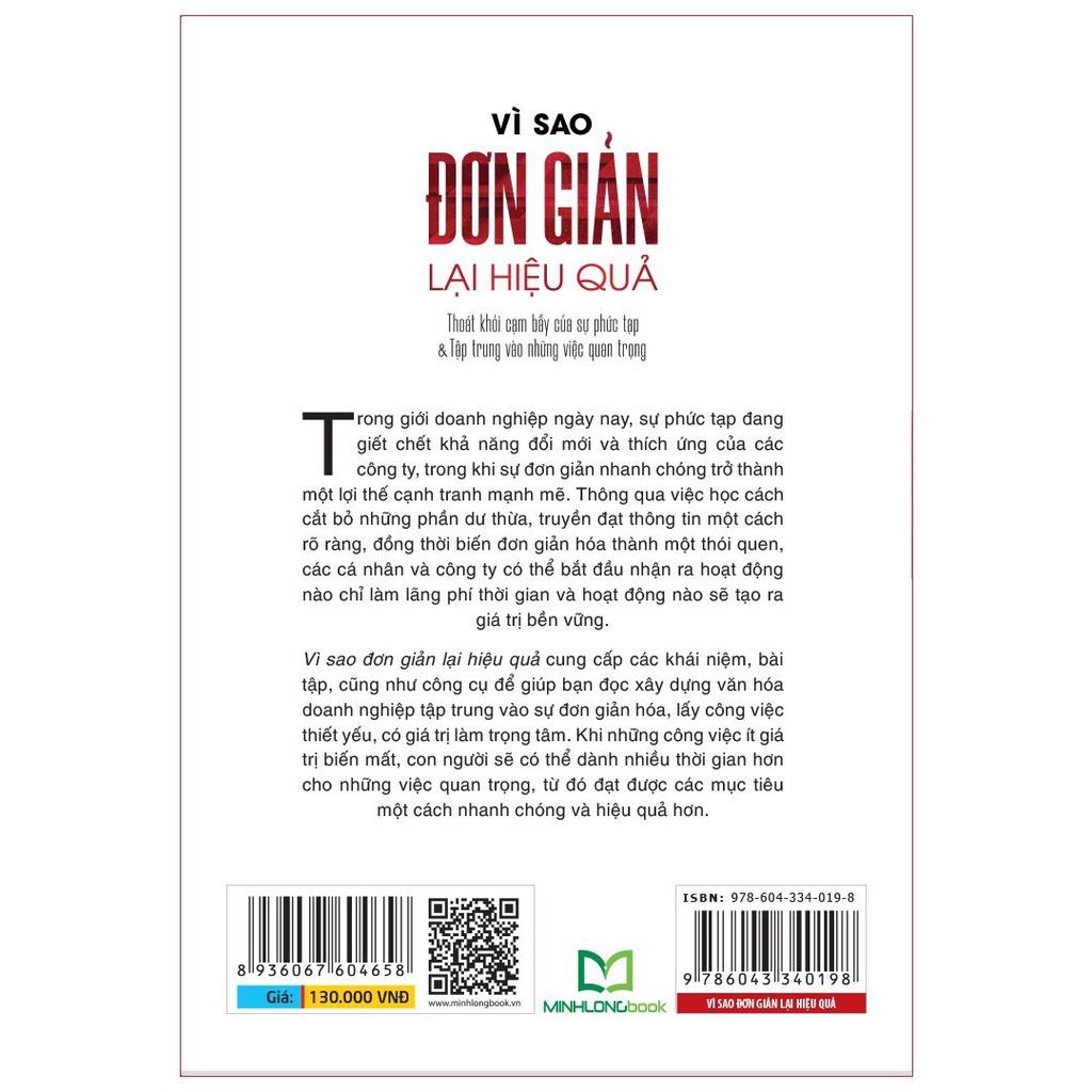 Vì Sao Đơn Giản Lại Hiệu Quả - Phương Pháp Để Xây Dựng Văn Hóa Doanh Nghiệp - Bản Quyền