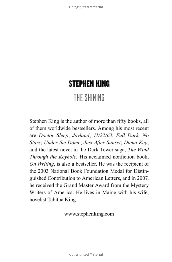 Stephen King: The Shining