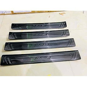 Bộ Ốp bậc cửa, Nẹp bước chân dành cho Mazda CX-8, CX8 – Titan(hàng cao cấp)