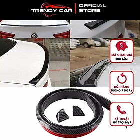 Đuôi Gió, Cánh Lướt Gió Cao Su Vân  3D Xe Ô Tô Phong Cách Thể Thao