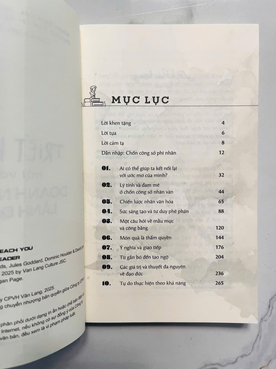 Sách - Triết Học Nói Với Doanh Nhân Lãnh Đạo (VLA)