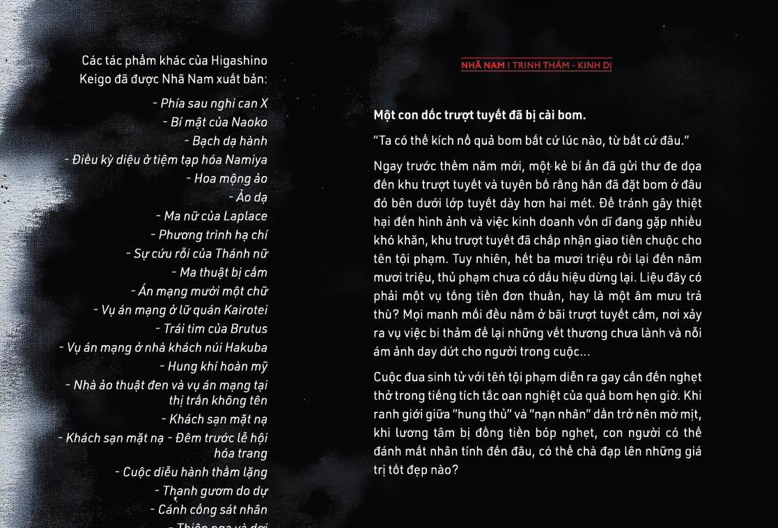 Sách - Thảm họa tuyết trắng (Higashino Keigo) (Nhã Nam Official)