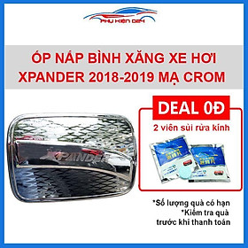 Ốp nắp bình xăng Xpander 2018-2022 mạ crom chống trầy trang trí ô tô