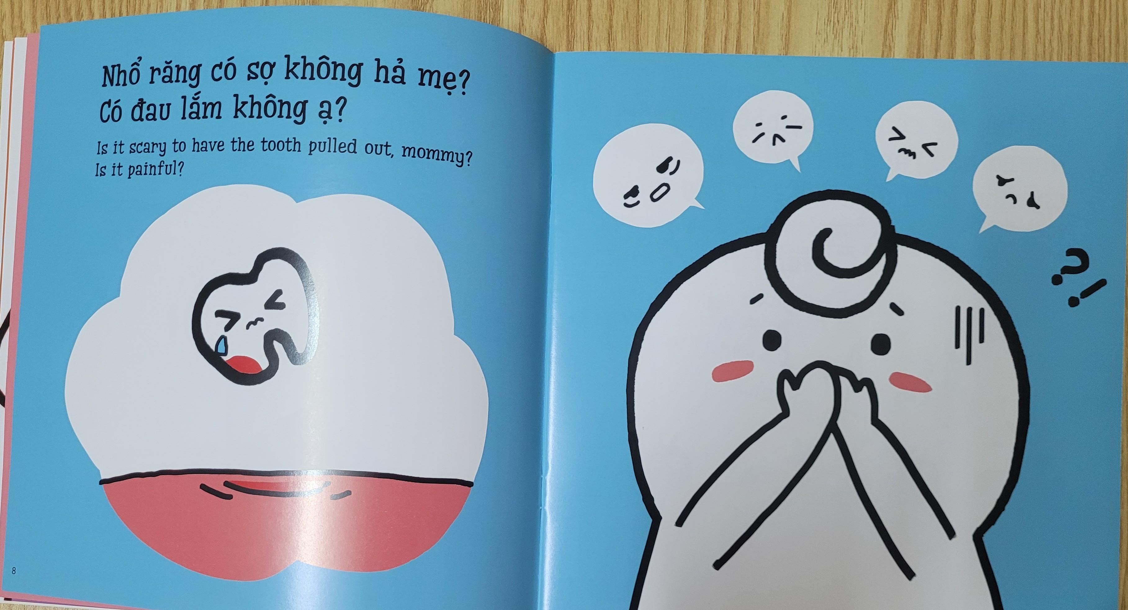 Sách Ehon Miu Miu Tự Lập Phần 1 Song Ngữ - Thay Răng Sữa