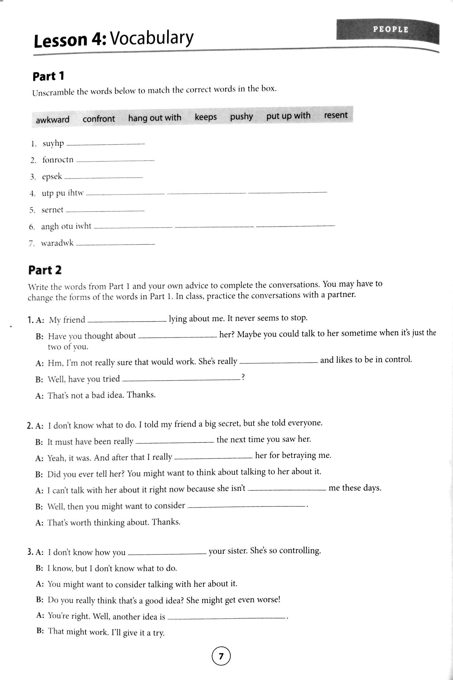 Speak Now 4 Workbook