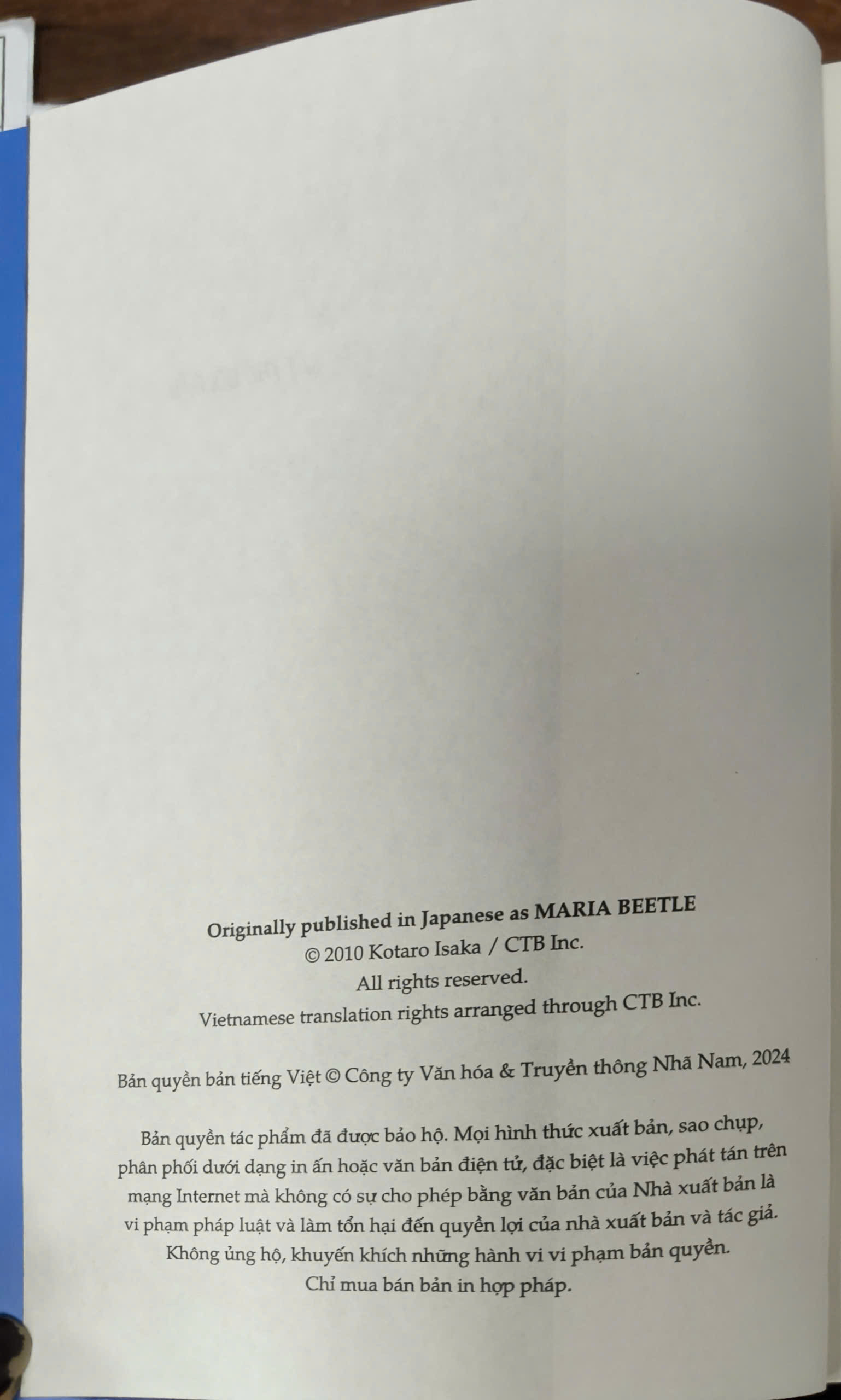 Sách - Maria Beetle - Sát thủ đối đầu (Isaka Kotaro) (Nhã Nam Official)