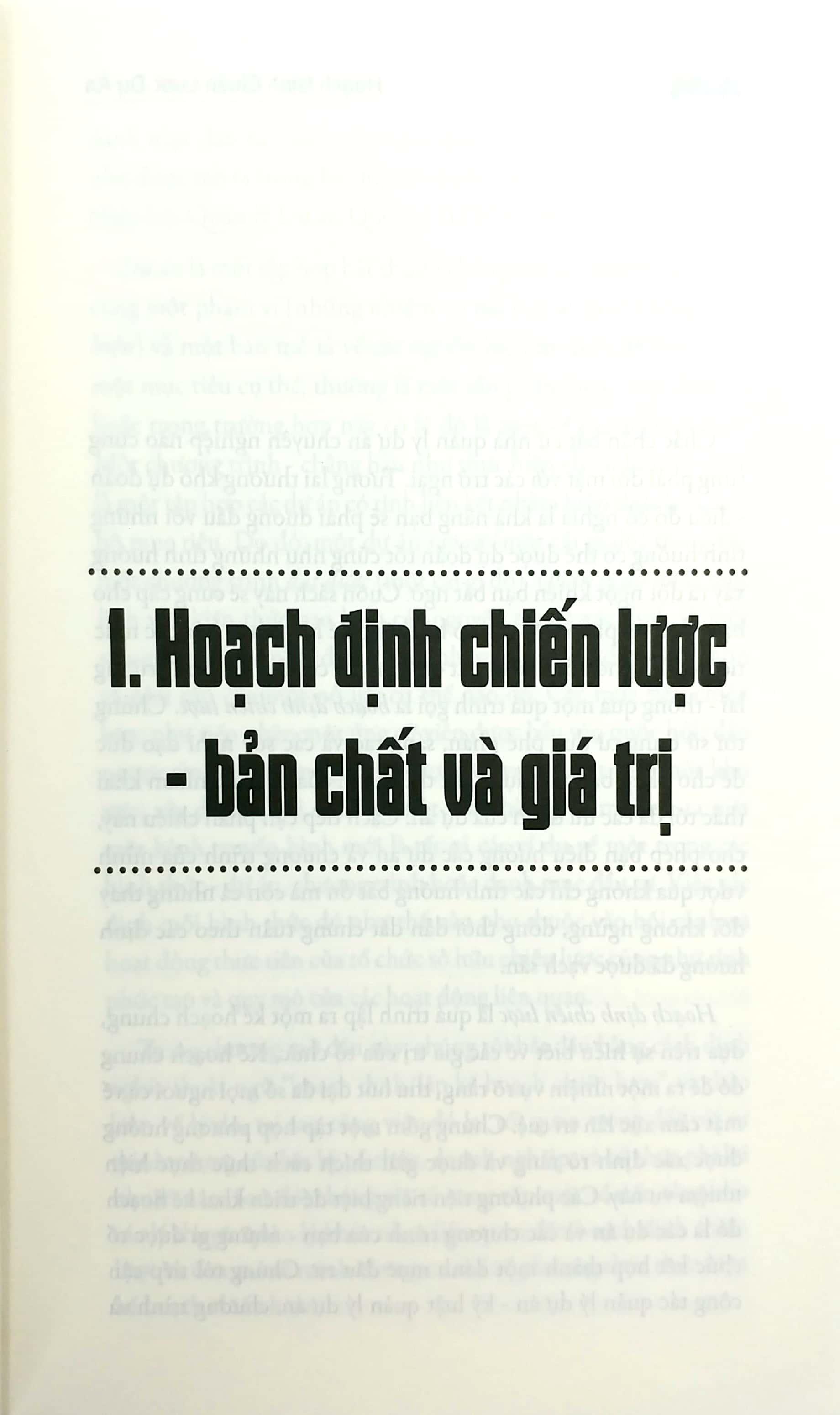 Hoạch Định Chiến Lược Dự Án