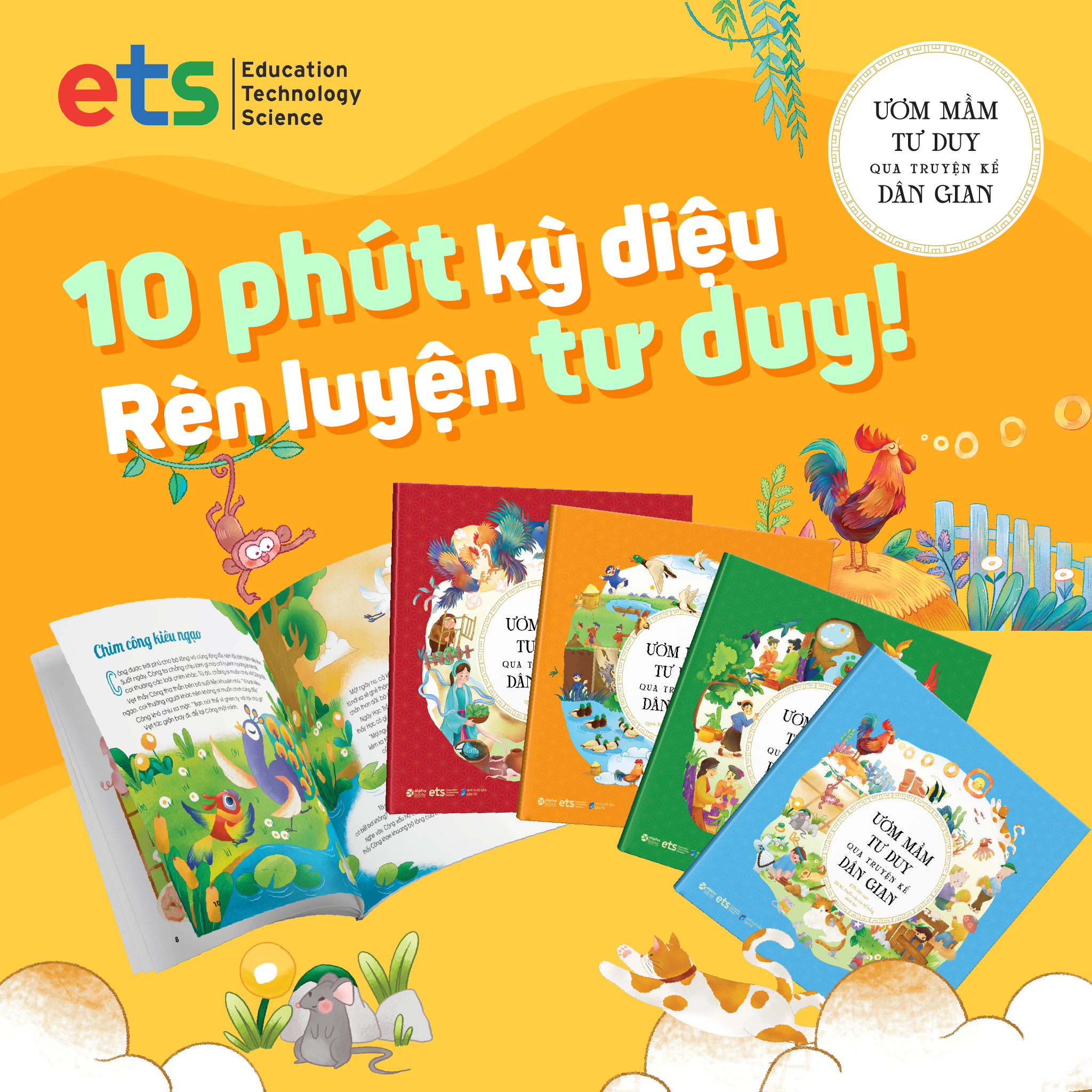 Sách Thiếu Nhi: Ươm Mầm Tư Duy Qua Truyện Kể Dân Gian