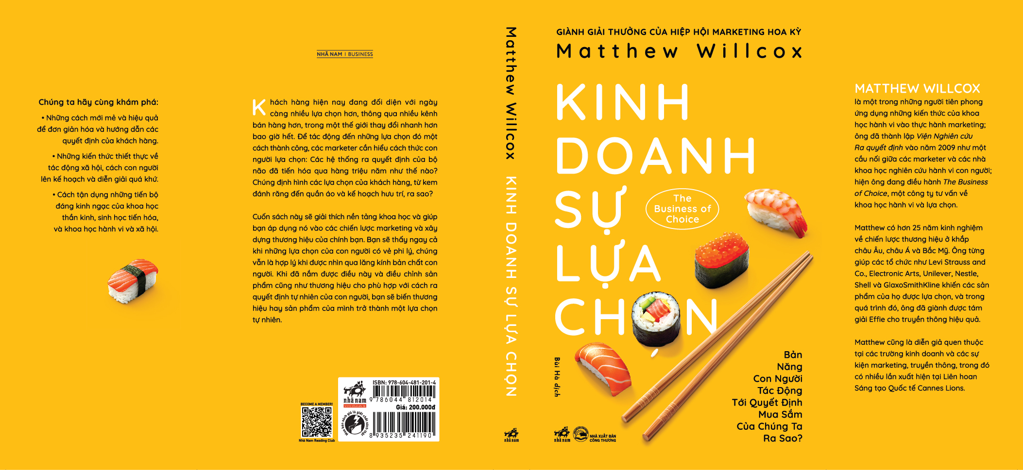 Sách - Kinh doanh sự lựa chọn (The Business of Choice) (Matthew Willcox) (Nhã Nam Official)