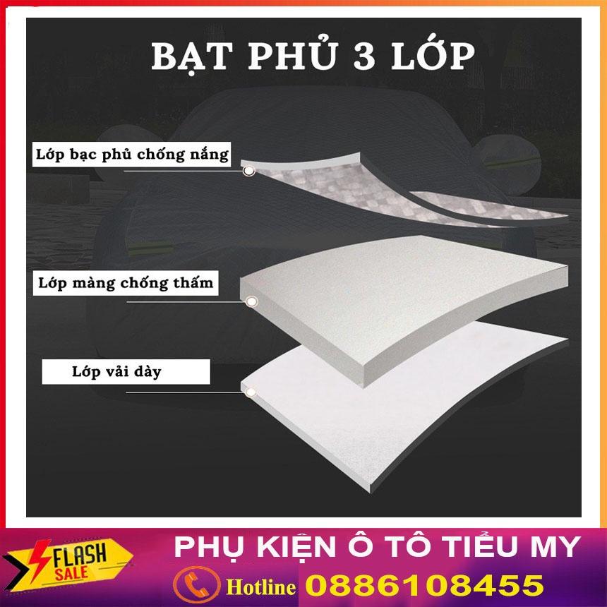 Bạt Phủ Xe Ô Tô Kia Morning, Soluto, Cerato, Seltos, K3, Rondo, Optima, Sorento, Sedona, Chất Liệu Bạt Tráng Nhôm 3 lớp