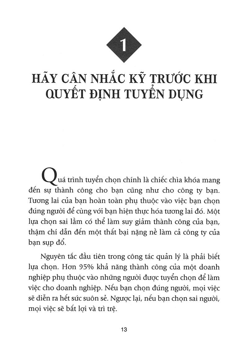 Bí Quyết Tuyển Dụng & Đãi Ngộ Người Tài (Tái Bản)