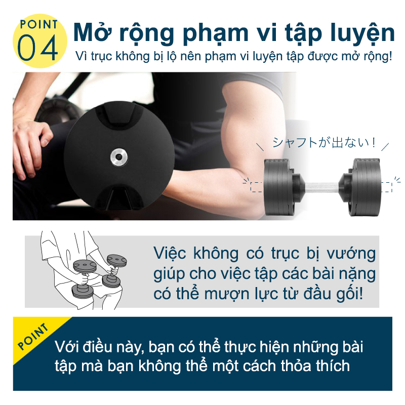 Nuobell flexbell - 01 quả tạ tay 20kg/ 02 quả tạ tay 40kg (10 cấp điều chỉnh trọng lượng) tập gym tập thể dục tập tạ tập luyện cơ bắp.