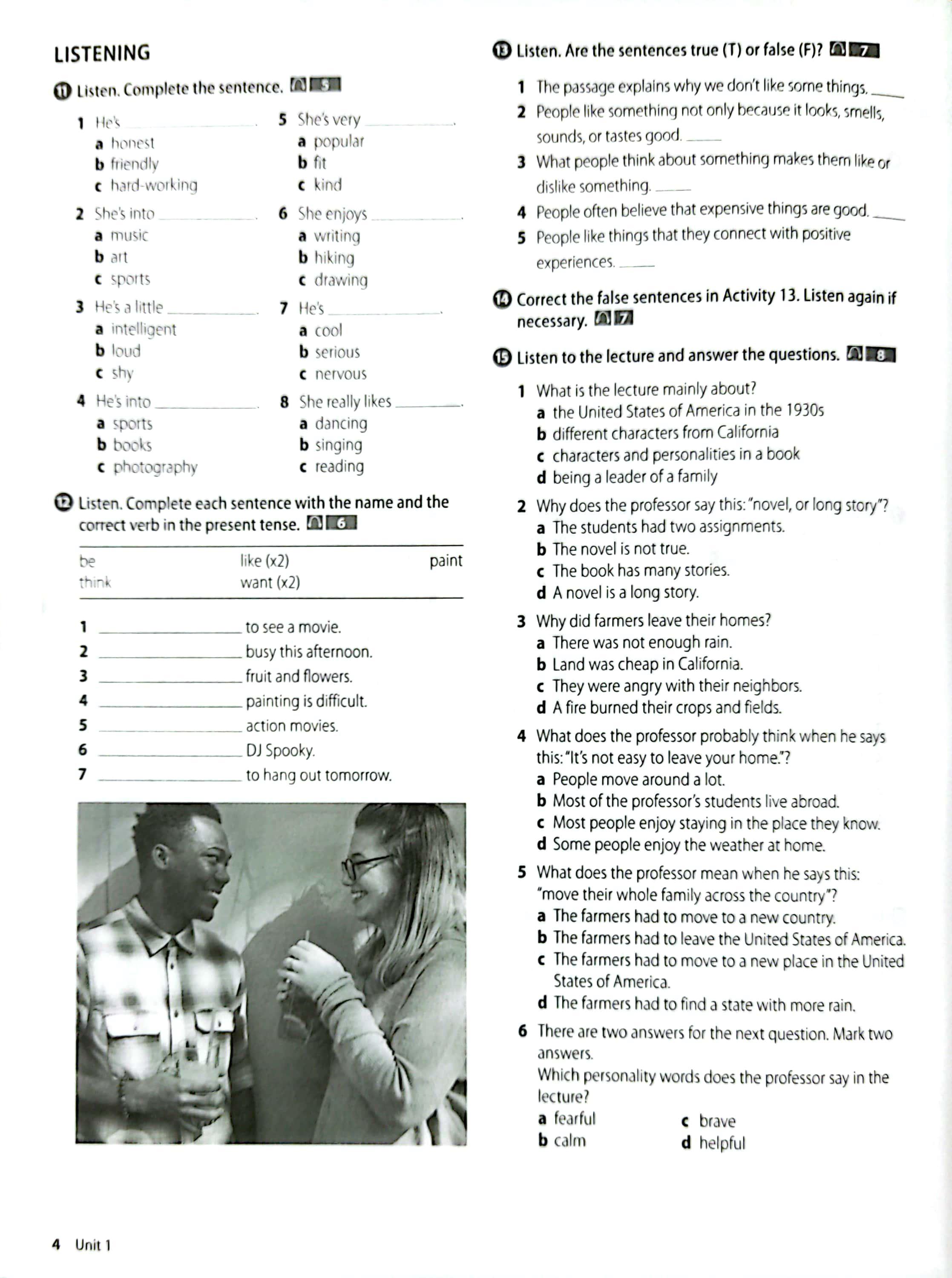 Perspectives 1: Workbook (American Edition)