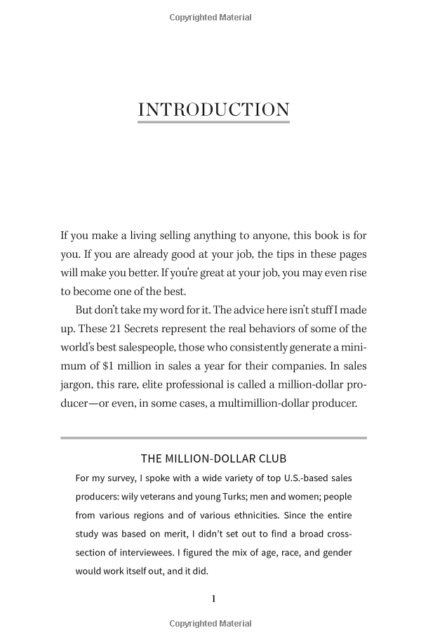 21 Secrets Of Million-Dollar Sellers